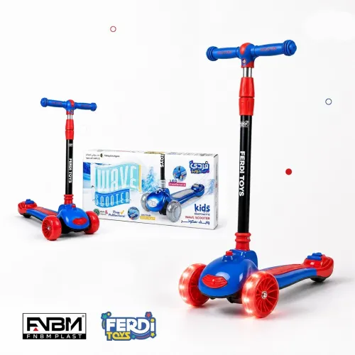 Scooter Enfant Réglable avec Lumières et Musique