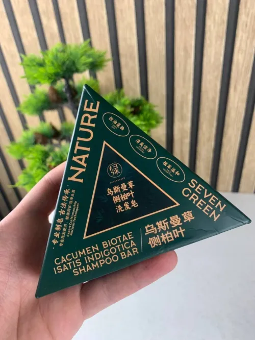 Shampoing Solide Naturel Seven Green  Cheveux Sains et Éclatants