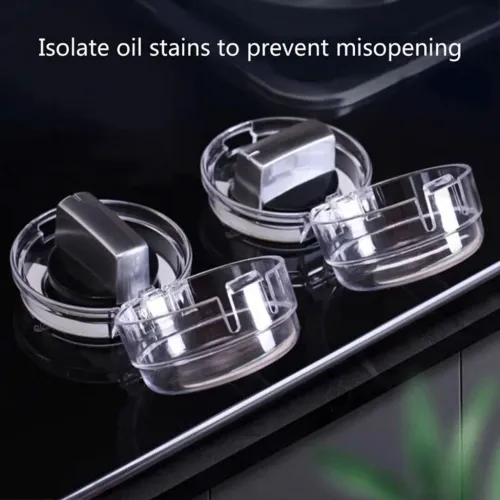 Pack de 4 Protections Transparentes pour Boutons de Plaque à Gaz