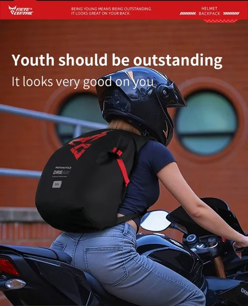 Sac à Dos pour Casque de Moto  Grande Capacité et Résistant