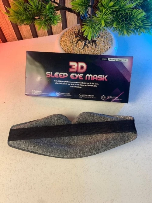 Masque de Sommeil Confortable  3D avec Sangle Réglable