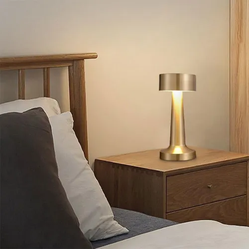 Lampe de Chevet LED Tactile à Intensité Variable 3 Modes dÉclairage
