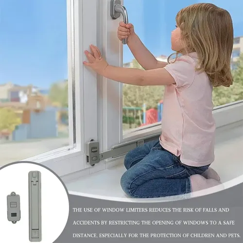 Dispositif de Sécurité Fenêtre pour Enfants Stop et Verrou