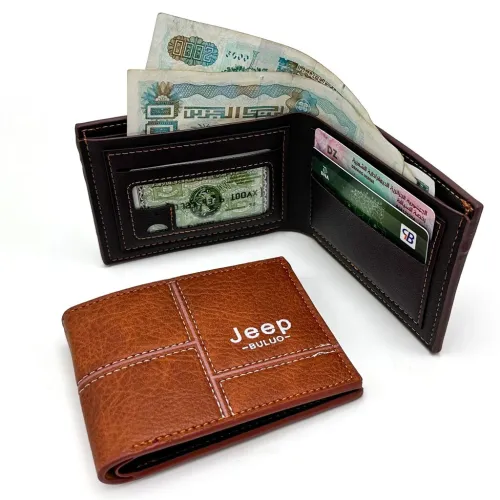 Portefeuille Homme Multi-Poches  Simili Cuir Élégant Jeep Buluo V3