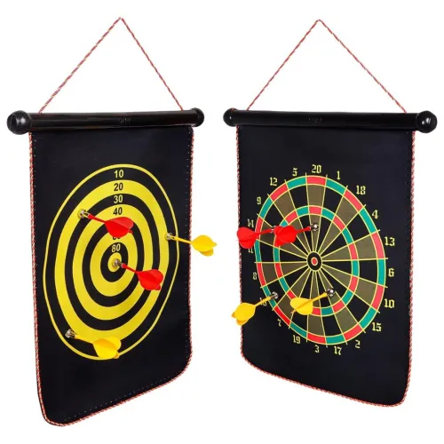Cible de Fléchettes à Accrocher  Jeu Magnétique avec 6 Fléchettes