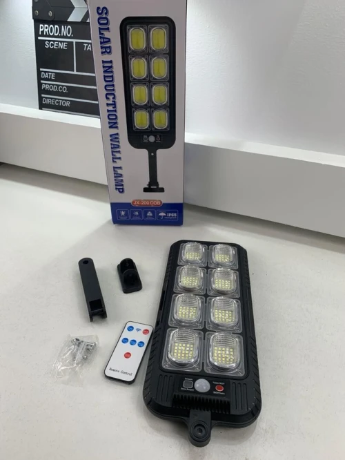 Lampadaires 200LED à énergie solaire étanche IP65 JX200 مصباح خارجي يعمل بالطاقة الشمسية