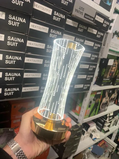 Lampe de Table LED Moderne en Cristal