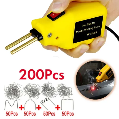 Soudeuse de Plastique Portable 50W + Agrafes 200pcs