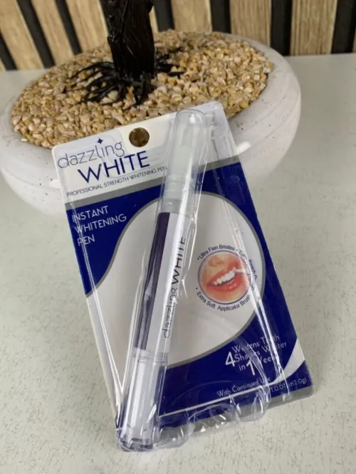Stylo pour Blanchiment des Dents 2 Parties avec Brosse Douce