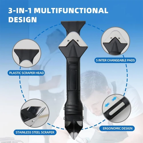Outil 5 en 1 pour Lisser les Joints Silicone  Usage Universel