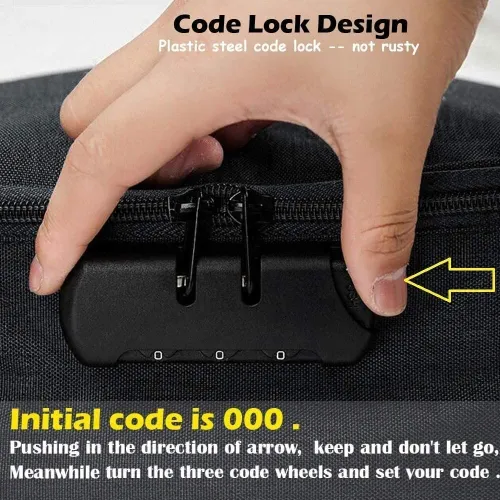 Sac Organiseur Documents avec Verrou à Code  Protection Maximale