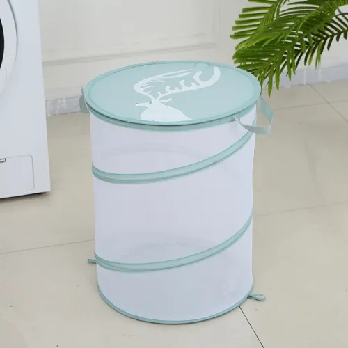 Panier à Linge Sale Pliable avec Couvercle - Pratique et Compact