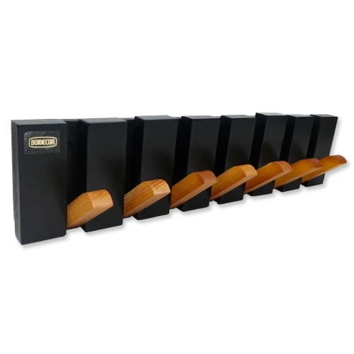 Porte-Manteau Mural Style Piano  7 Accroches Bois Moderne