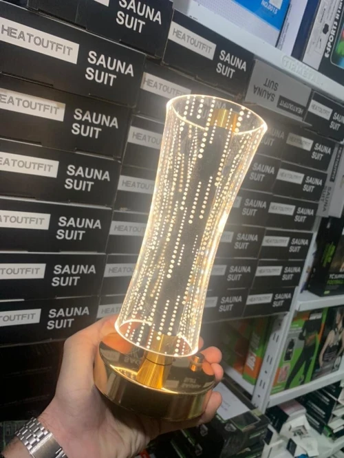 Lampe de Table LED Moderne en Cristal