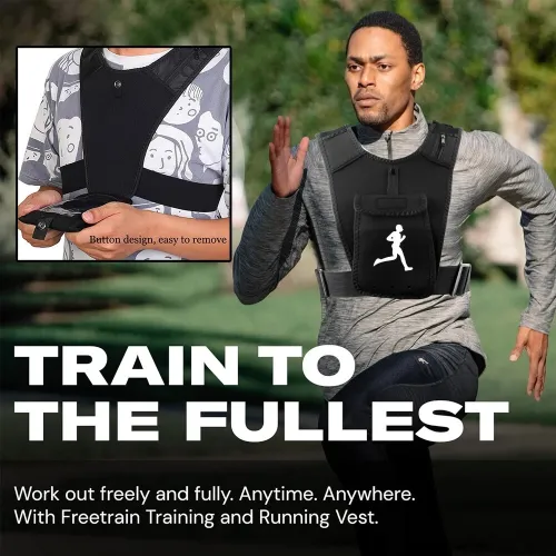 Gilet Sport Multifonction avec Support Téléphone