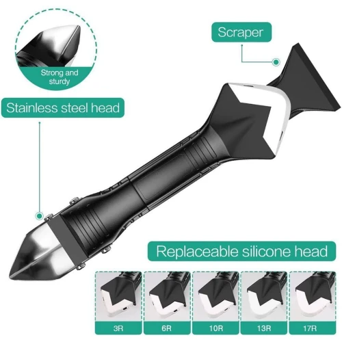 Outil 5 en 1 pour Lisser les Joints Silicone  Usage Universel