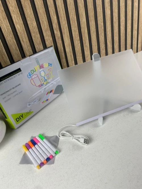 Tableau dÉcriture LED Lumineux avec Stylo 7 Couleurs
