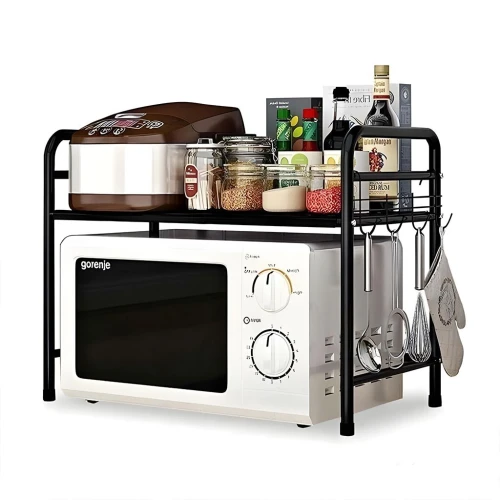 Organisateur de Cuisine 2 Étages pour Four à Micro-ondes