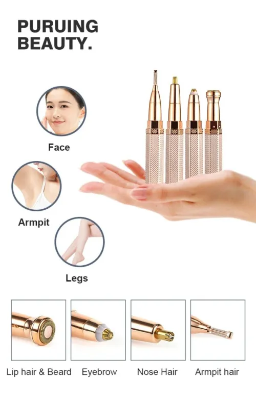 Pack de Beauté Appareil Ultrasonic purificateur points noir et Rasoir Electrique 4en1