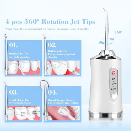 Hydropulseur Buccal Électrique Portable Rechargeable USB
