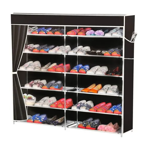 Armoire à Chaussures Pliante Polyvalente 6 Etages  خزانة أحذية محمولة متعددة الاستخدامات قابلة للطي
