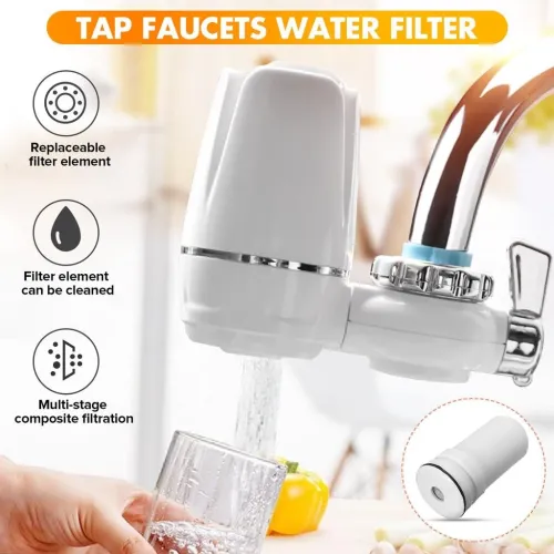 Robinet Filtrant Cuisine  Eau Saine Sans Chlore, Ni Bactéries, Ni Matières Organiques