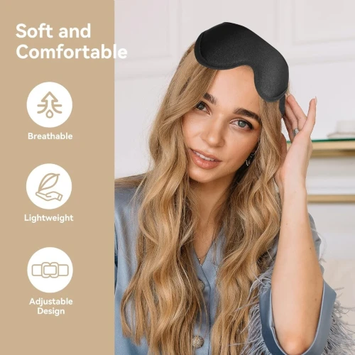 Masque de Sommeil Confortable  3D avec Sangle Réglable