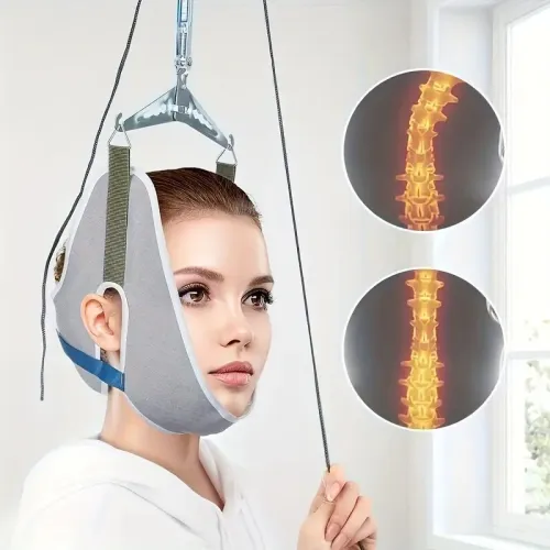 Support de Traction Cervicale Ajustable avec Crochet  Confort du Cou