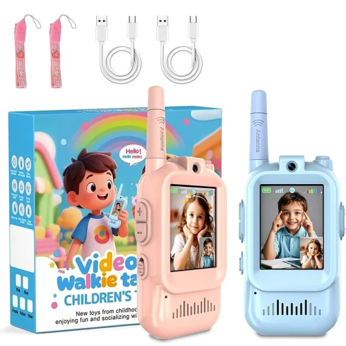 Talkie-Walkie Enfants 2PCS avec Caméra HD et Fonction Vidéo