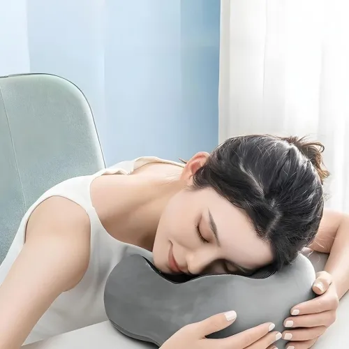 Oreiller de cou ergonomique avec connexion Bluetooth et haut-parleurs stéréo