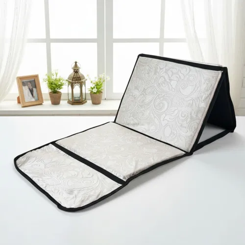 Tapis Sultan V2 pour Prière  Pliable avec Support Dossier et Poche Arrière