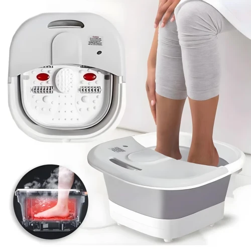 Spa de Pieds Pliable  Massage, Bulles Relaxantes et Fonction Chauffante