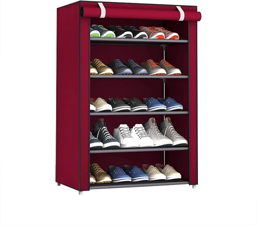 Armoire Chaussures 5 niveaux étagères 15 paires ou plus très pratique pour Salon, Chambre et Entrée