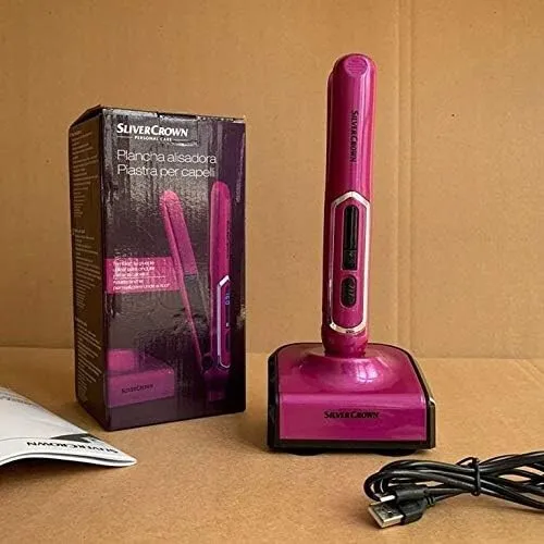 Lisseur à cheveux Portable Recharge USB avec Support