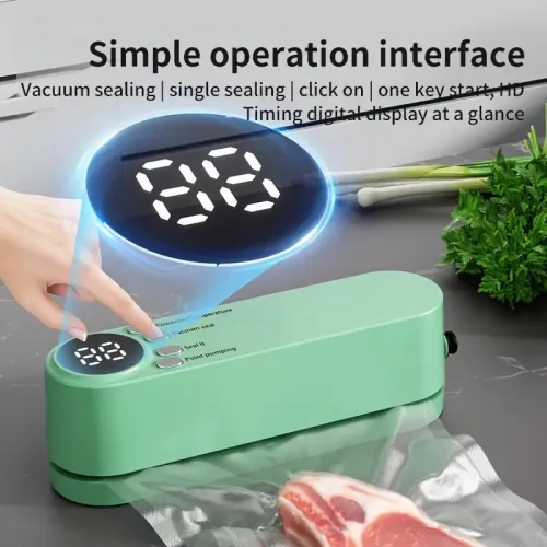 Appareil de Mise Sous Vide Compact  Extracteur dAir 60 kPa & Scelleuse à 3 Températures