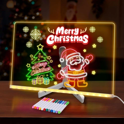 Tableau dÉcriture LED Lumineux avec Stylo 7 Couleurs