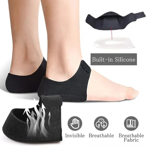 Protège Talon Silicone Confort  Réduction Douleur Pieds