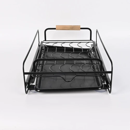 Égouttoir à Vaisselle avec Poignées en Bois  Design Élégant pour Cuisine