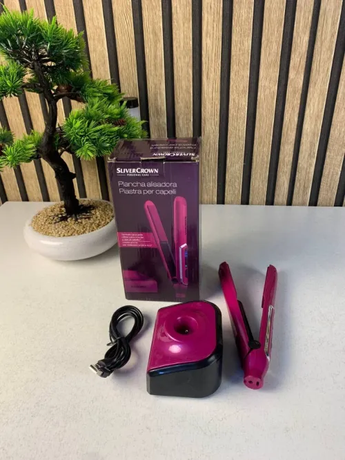 Lisseur à cheveux Portable Recharge USB avec Support