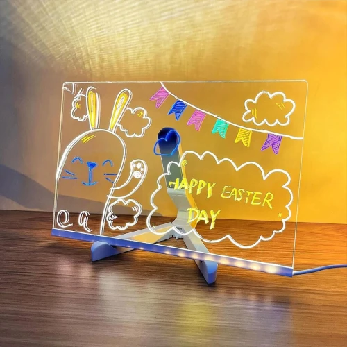 Tableau dÉcriture LED Lumineux avec Stylo 7 Couleurs