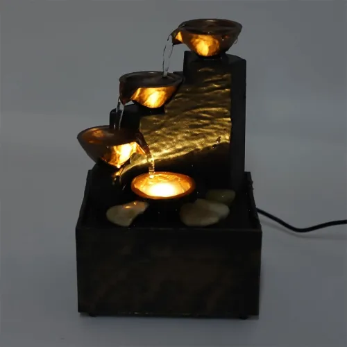 Fontaine Décorative Cascade avec Lumière LED  Ambiance Relaxante V1