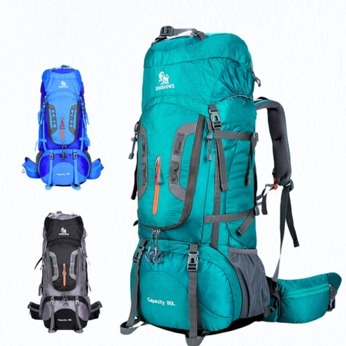 Sac à Dos de Grande Capacité 80L Étanche  Système Dorsal Léger