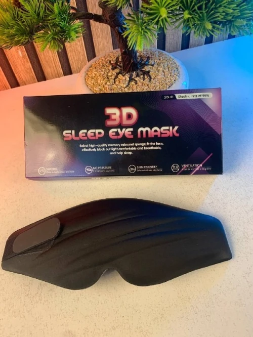 Masque de Sommeil Confortable  3D avec Sangle Réglable