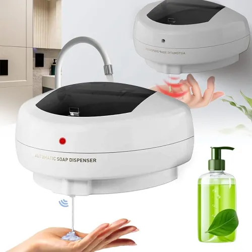 Distributeur Automatique 600ml - Gel, Savon ou Désinfectant, Capteur Infrarouge