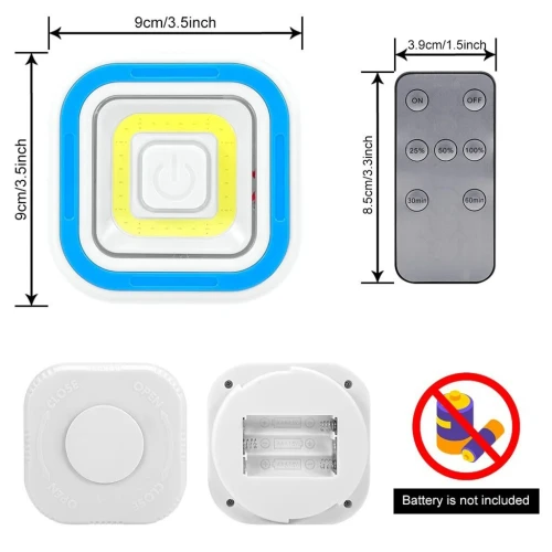 Spots LED Intelligents x3  Télécommande, Lumière Puissante et Installation Facile