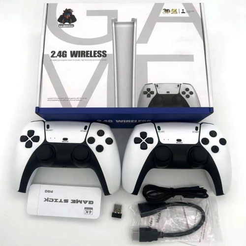 Console Rétro M15 Game Stick Pro 4K  20 000 Jeux + 2 Manettes Sans Fil