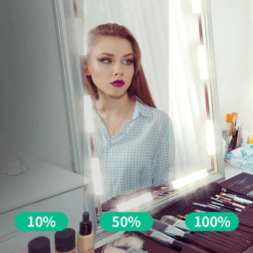 Éclairage LED pour Miroir de Maquillage  10 Ampoules avec Commande Tactile