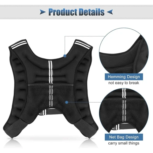 Gilet lesté dentrainement 5KG réglable avec bretelles élargies  صدرية تدريبات للمحترفين