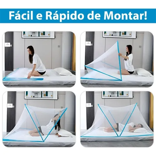 Moustiquaire Pliable Facile à Installer Pour Lit 1 Place  ناموسية لسرير شخص واحد