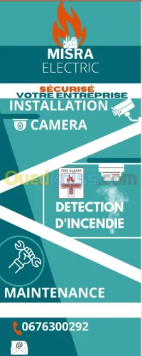 Détection incendie caméra contrôle d'accès 
